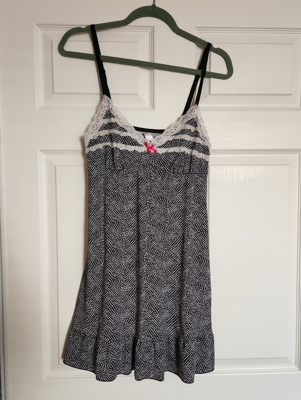 Black And White Polka Dot Nightie
